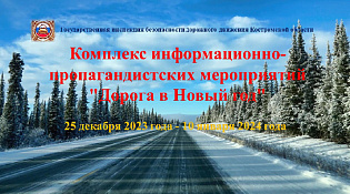 Макарьевская Госавтоинспекция дает старт проведению комплекса информационно-пропагандистских мероприятий "Дорога в Новый год" 