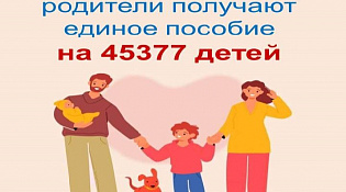 В Костромской области родители получают единое пособие на 45 тысяч детей